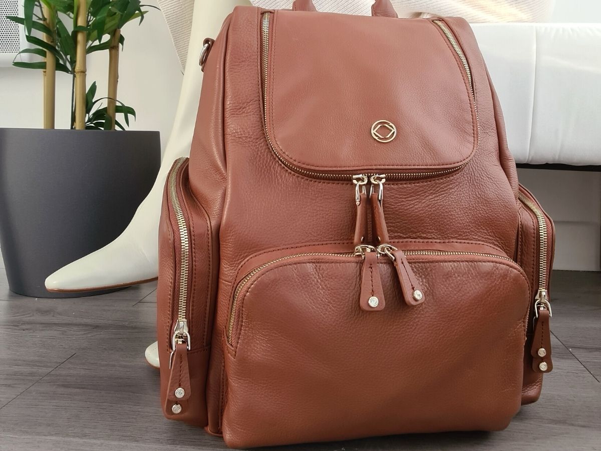 Everything You Need To Know About The Luxury Amber Tan Leather Organiser Backpack