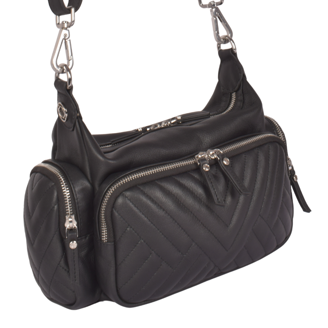 Greta Quilted Leather Hobo Bag - Drop 2 Dec Delivery