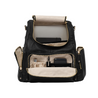 Amber Midi Pebble Black Leather Backpack