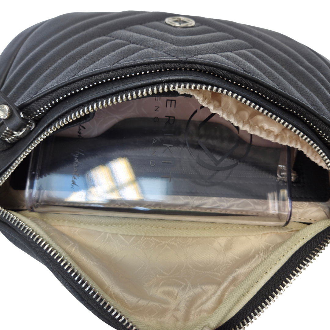 Murphy Black Leather Bum Bag - - Drop 2 Dec Delivery