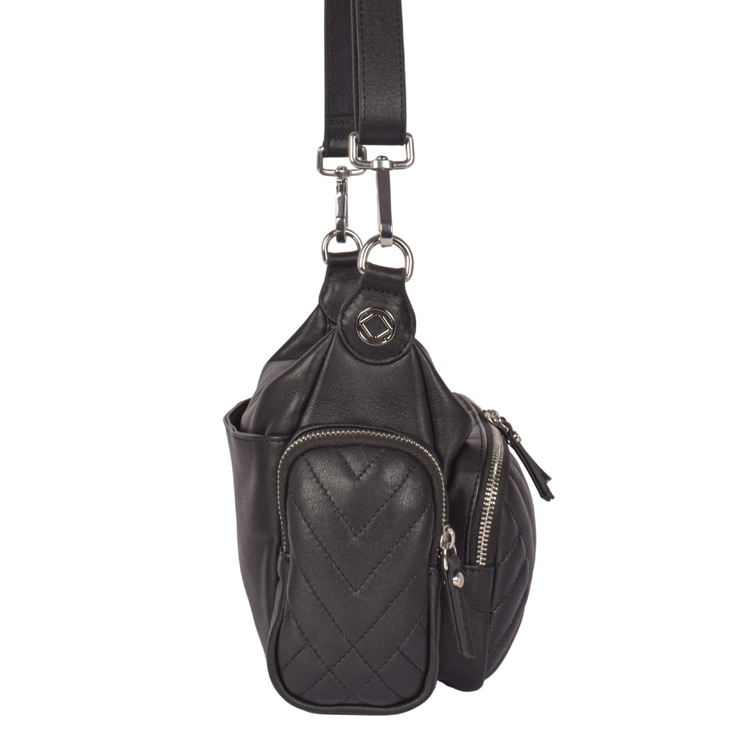 Greta Quilted Leather Hobo Bag - Drop 2 Dec Delivery