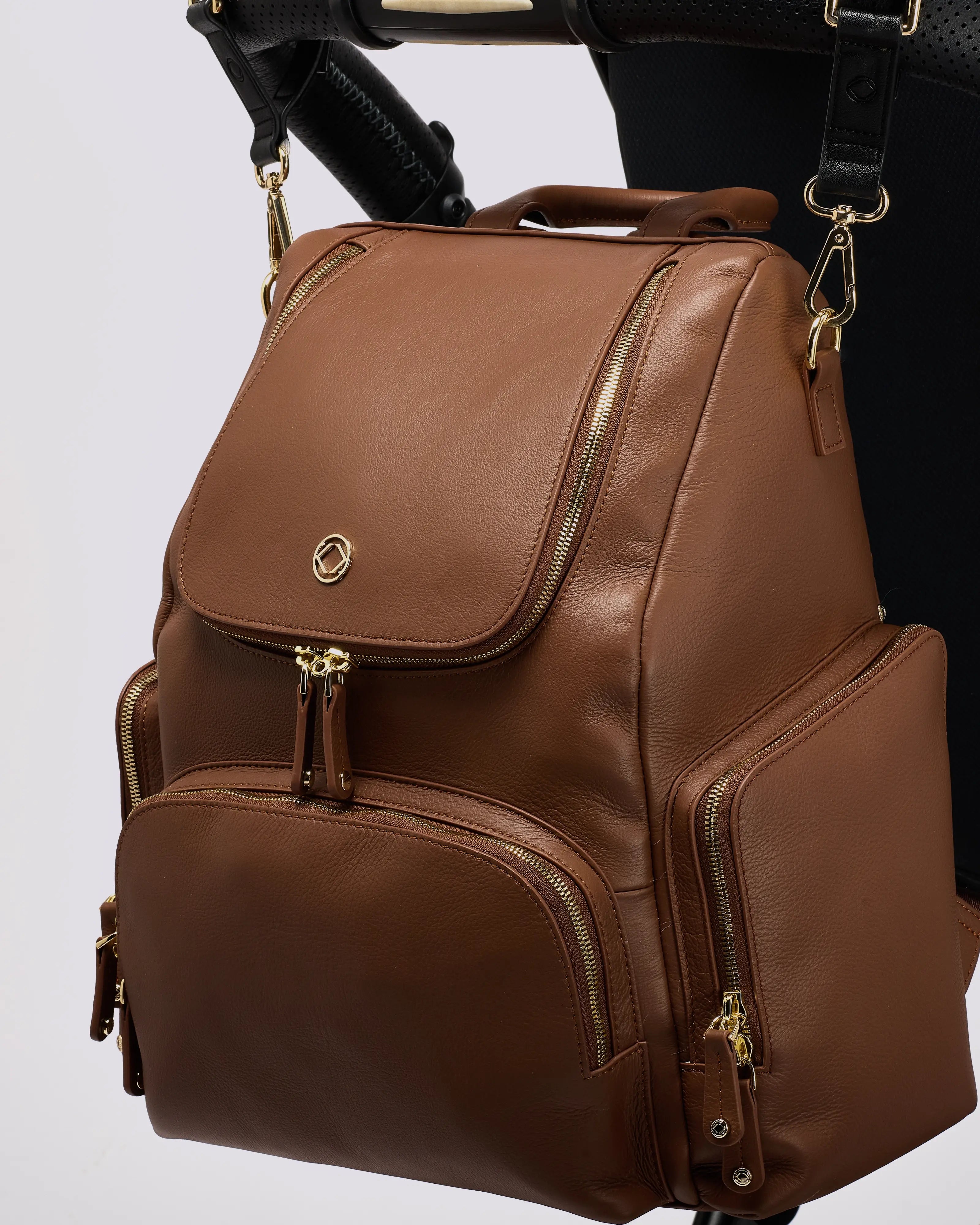 #color_Nutshell Gold, Amber Leather Backpack