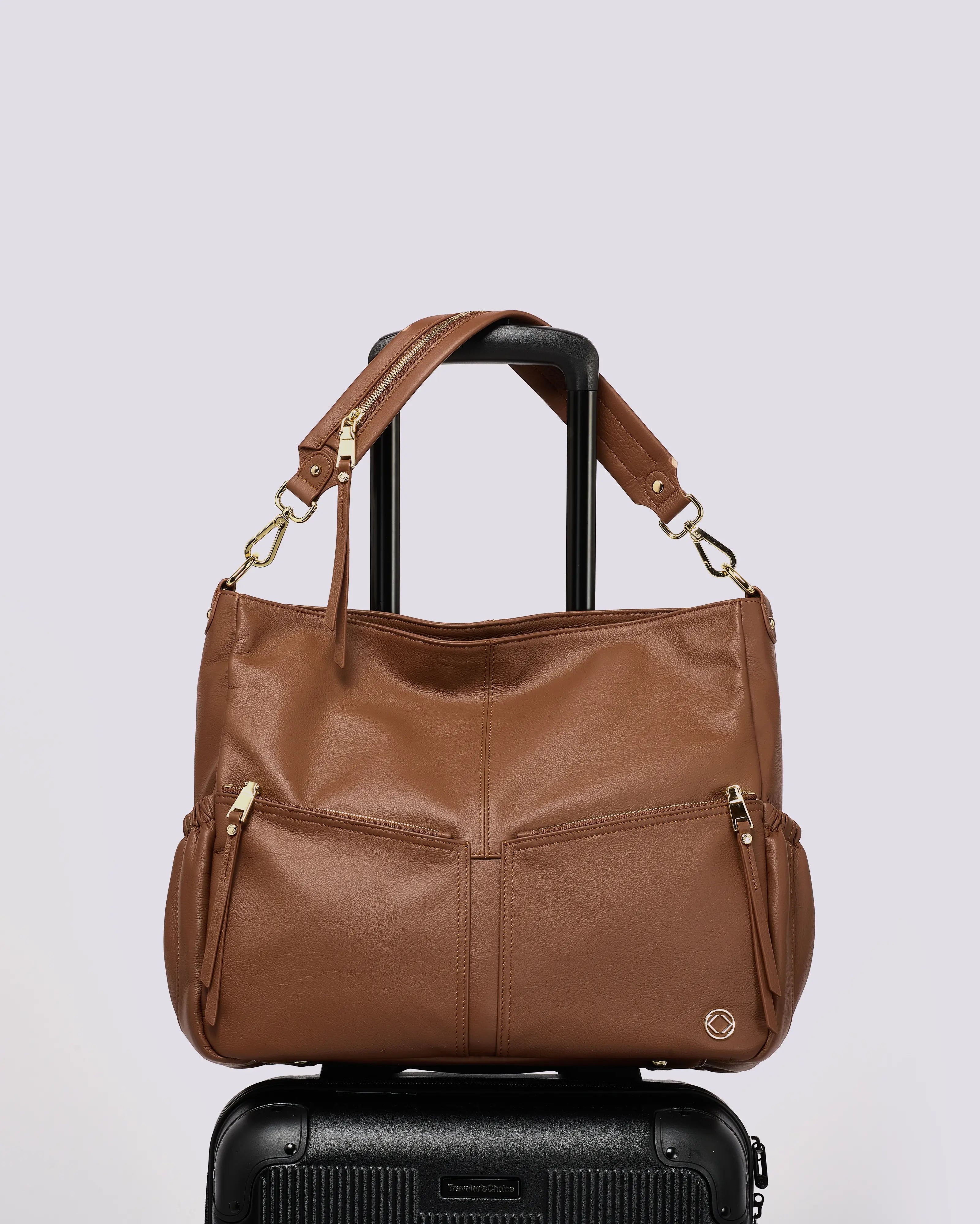 #color_Demi Nutshell, Tan Leather handbag, Backpack, Travel bag, Lennox Demi Leather Crossover bag