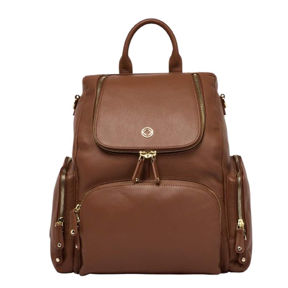#color_Nutshell Gold, Amber Leather Backpack