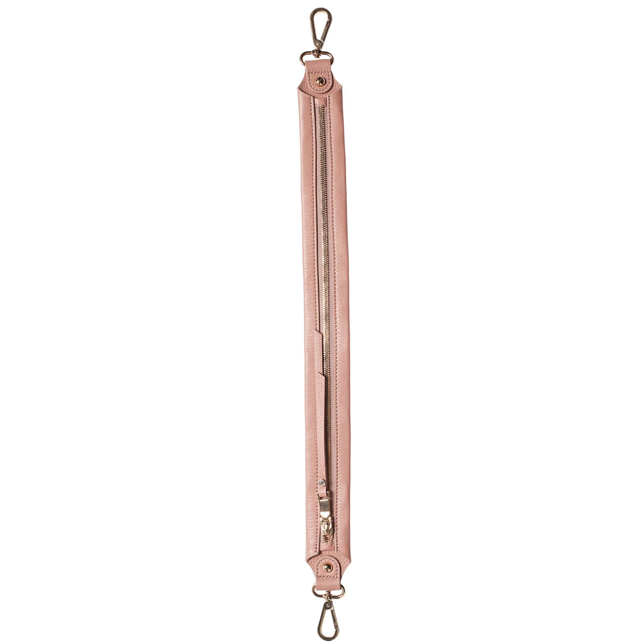 antique rose Gretchen strap with zip detail