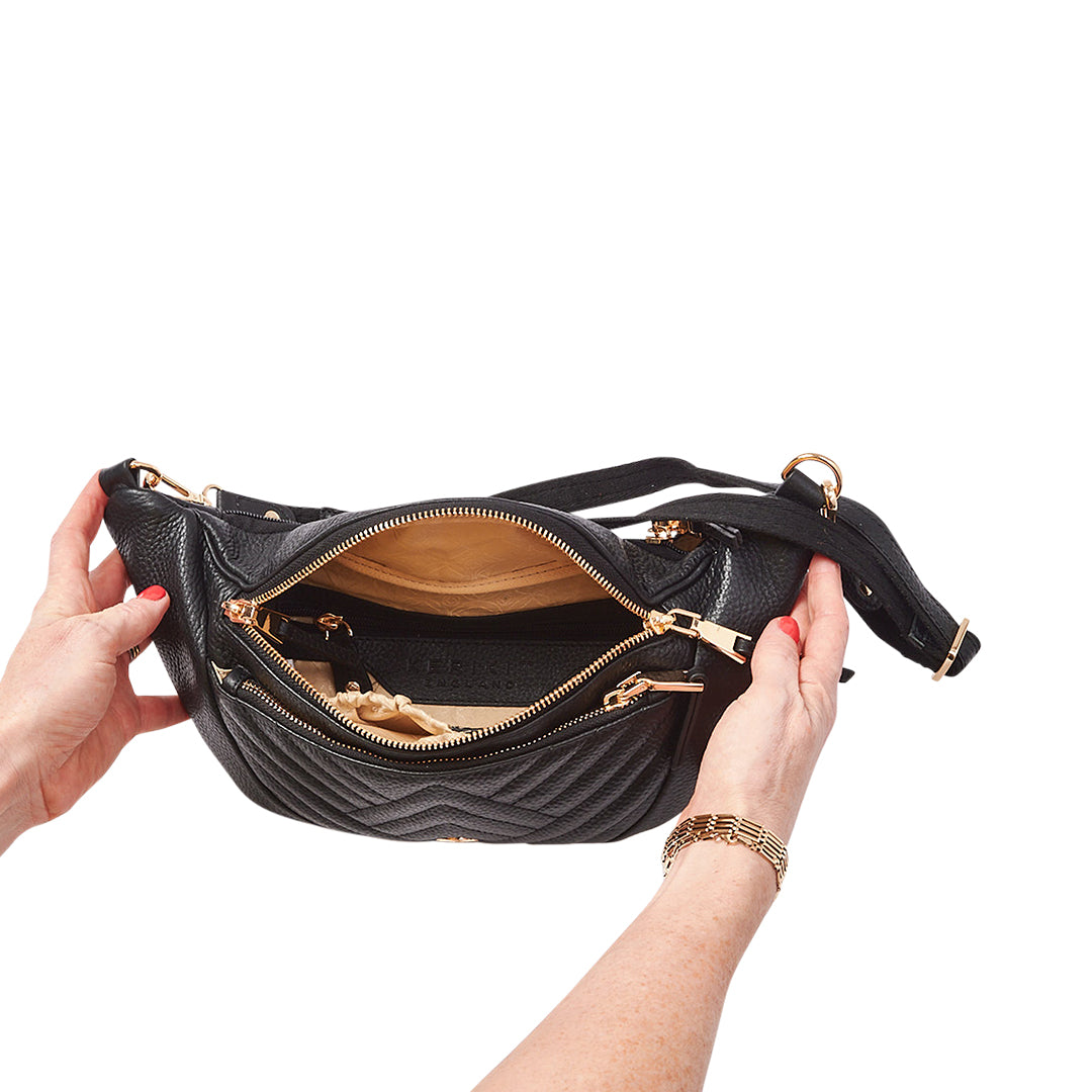 Discovery Bumbag Pastel Noir – Keeks Designer Handbags