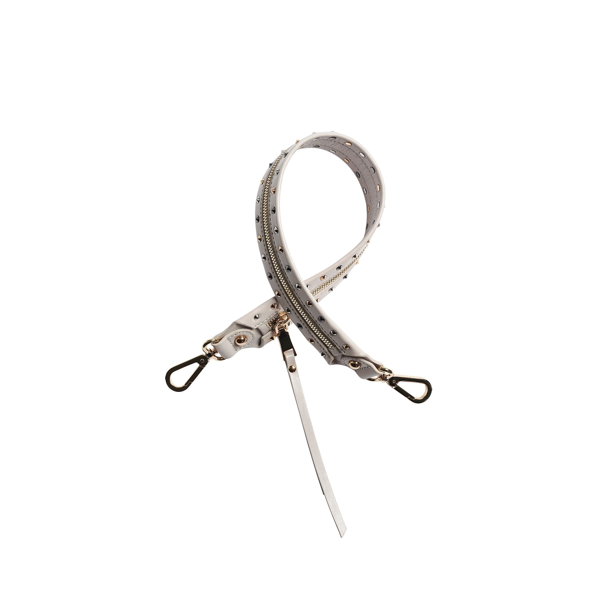 studded putty Gretchen strap with zip detail
