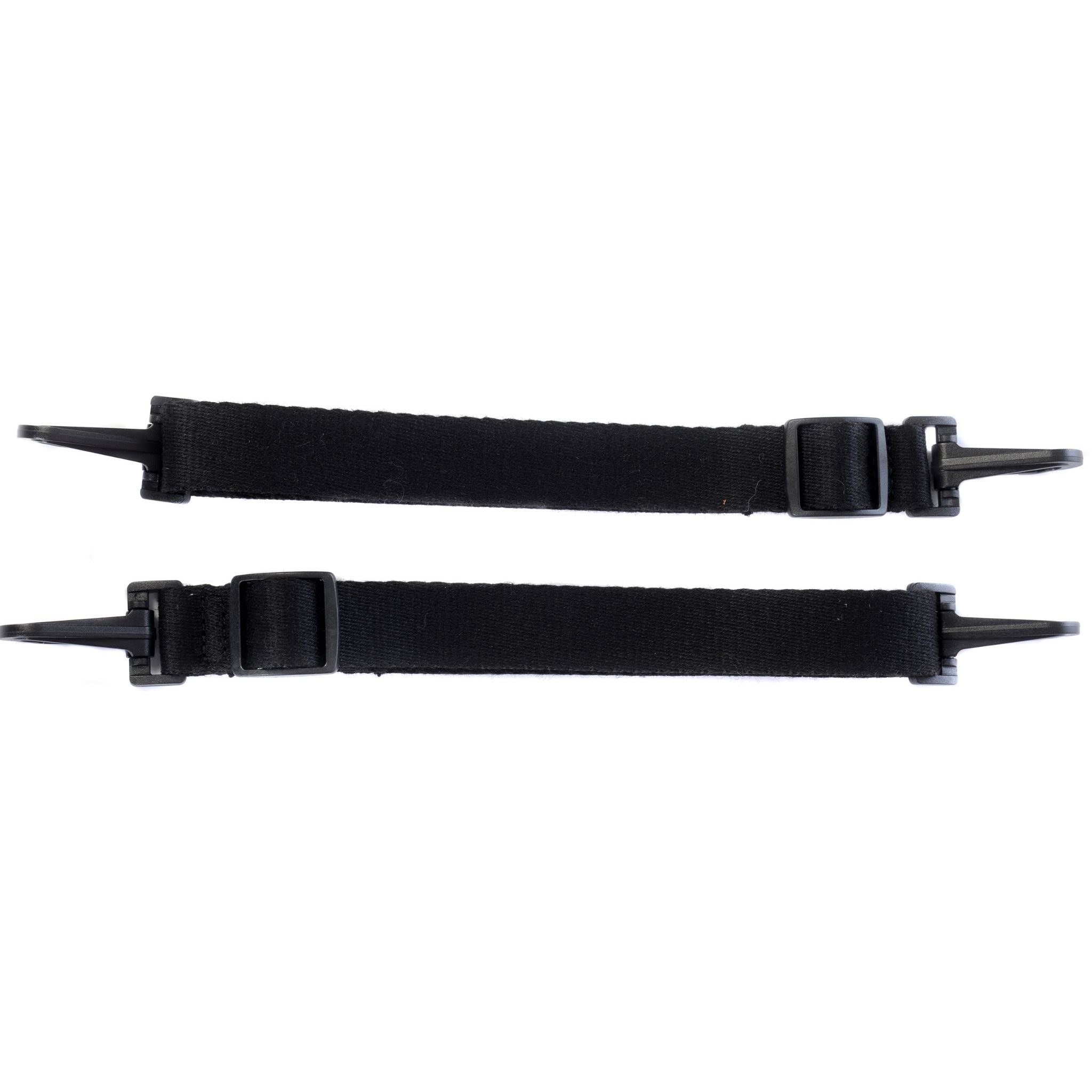 pair of  black adjustable yoga mat clips