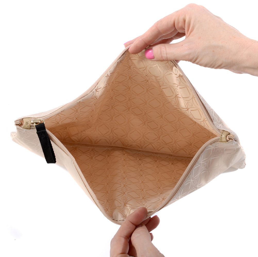 internal shot of large waterproof zip top bag