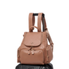Amber Midi Latte Rose Leather Backpack