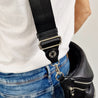 Stevie Studded Black Leather Strap With Silver Hardware