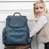 Amber Demi Denim Leather Backpack