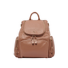 Leather Weekender Bags | Amber Latte Rose Leather Backpack