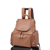 Amber Latte Rose Leather Backpack