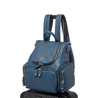 Amber Midi Denim Leather Backpack