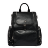 Leather Weekender Bags | Amber Black Leather with Silver Hardware - Pre-order End Feb Delivery