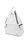 Aryella White Leather Rucksack