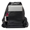 Joy Midi Black Leather Backpack