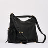 black leather work bag, Lennox Demi Black Leather Handbag