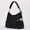 black leather work bag, Lennox Demi Black Leather Handbag