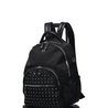 joy xl black recycled nylon leather travel backpack on  trolley