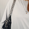 stylish gretchen chain strap bag accessory in silver