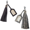 warrior leather keyring and luggage tag in assorted colours and styles