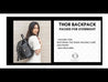 Thor Black Leather Backpack - LOW STOCK ALERT